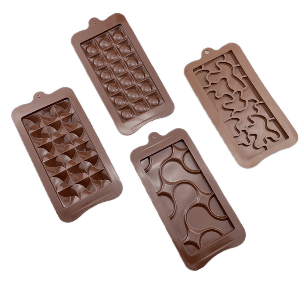 Hot Sale Rectangle Break-apart Silicone Chocolate Mold Chocolate Bar Mould