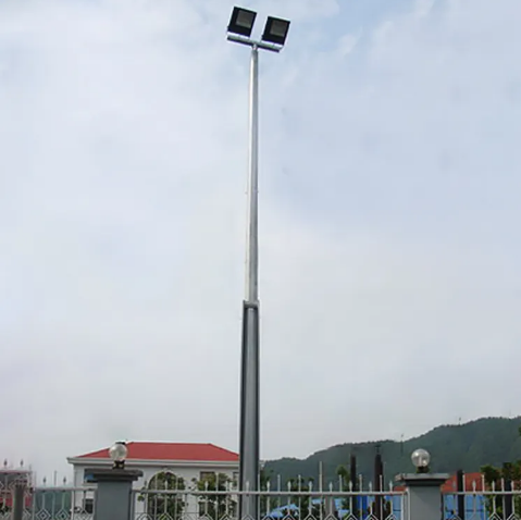 mid hinged galvanized steel power pole street light pole