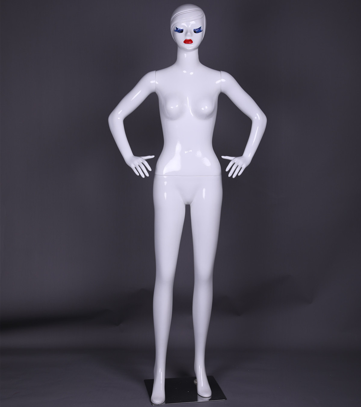 female bright white plastic full body cheap inflatable mannequin