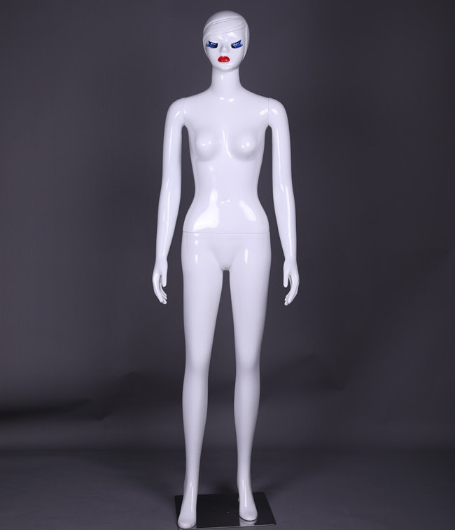 female bright white plastic full body cheap inflatable mannequin