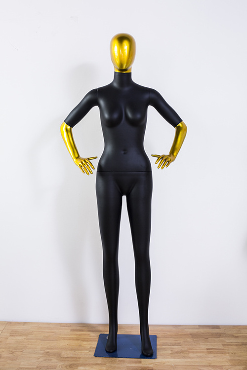 Clothing Display Mannequin Egg Golden Head Gold Hand Full Body Male Model Mannequins