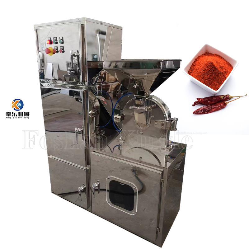 2023 Chilli Pulverizer Grind Continuous Herb Sulfur Masala  Food Process Grinder For Home Spice Powder Grinding Machine