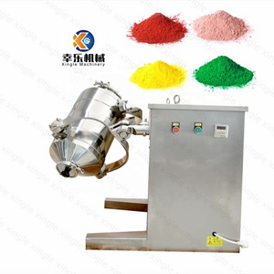 SWH-5L food protein laundry detergent powder mixing machine automatic dry powder rotary drum mixer blender milk powder 3D mixer