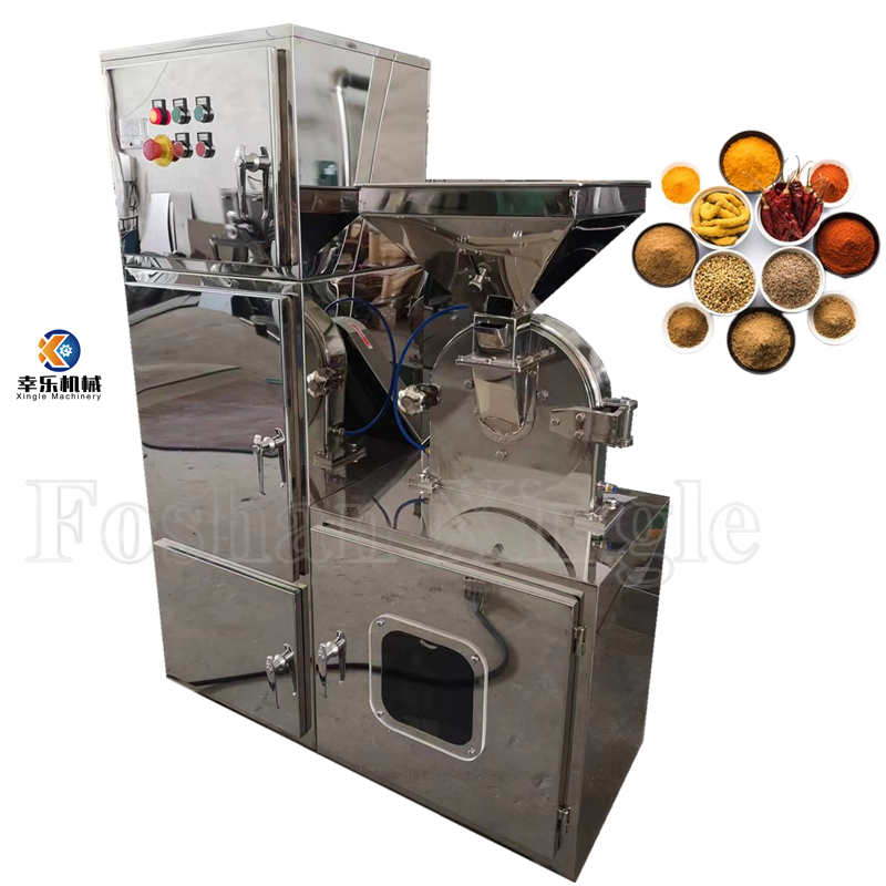 2023 Chilli Pulverizer Grind Continuous Herb Sulfur Masala  Food Process Grinder For Home Spice Powder Grinding Machine