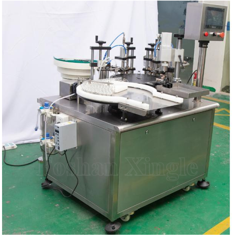 Automatic Prefilled Syringe Dental And Stoppering Liquid Capping Vial Cartridge Filling Machine