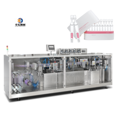 High Quality Automatic Thermoforming Plastic Bottle cosmetic Essence Ampoule Oral Syrup Liquid Filling Sealing Machine