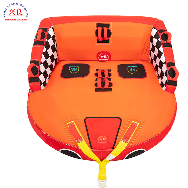 Wholesale high quality water sports High comfortable 2 Person outdoor Inflatable Towable Jet Ski Tube for Water Sports