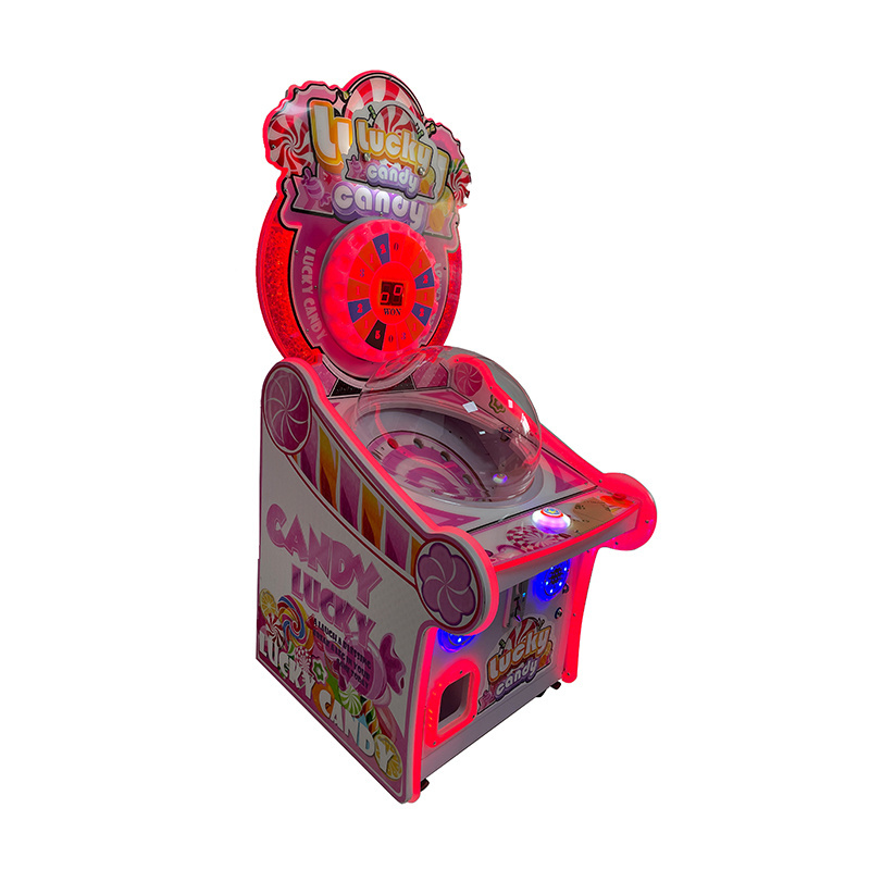 Lucky candy indoor coin operated kids toys gift vending machine prize lollipop candy game machine