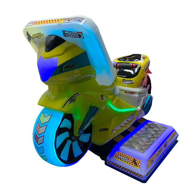 Amusement park kiddie rides supplies coin operated simulator coin motorcycle arcade game super bike racing car game machine