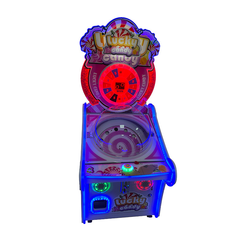 Lucky candy indoor coin operated toys gift kids arcade prize machine for children lollipop candy vending machine