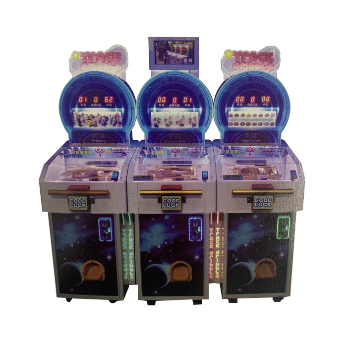 3d kids track dribble educational coin operated ball drop puzzle practicing training skill prize pinball vending machine