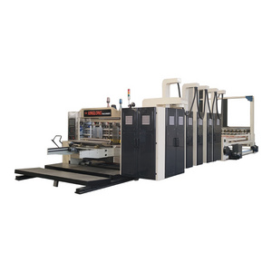 Automatic corrugated paperboard carton box flexo slotter printing making machine