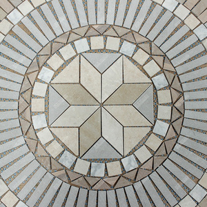 China Foshan Factory Custom Handmade Tile Pattern Art Mural Square Marble Stone Mosaic Medallion For Floor Wall Hotel Project