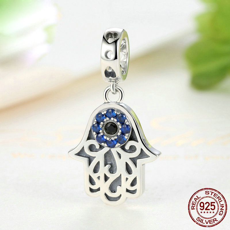 Hot selling 925 silver Evil-Eye charm beads Fit For Evil Eye bracelet Making