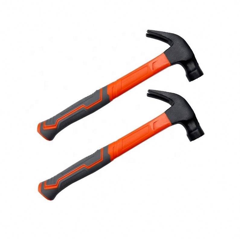 High Carbon Steel Anti-Slip Adhesive Handle Steel Pipe Claw Hammer