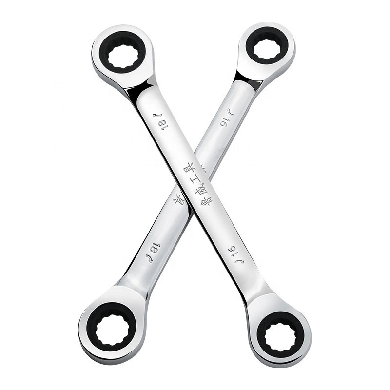 Metric Carbon Steel Fixed Double Sided Box End Gear 6-24Mm Ratchet Ring Wrench