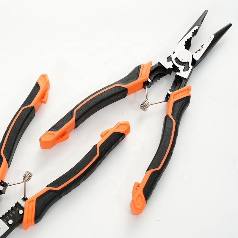 Hand Tool Long Nose Pliers CR - V Steel Function Combination Plier