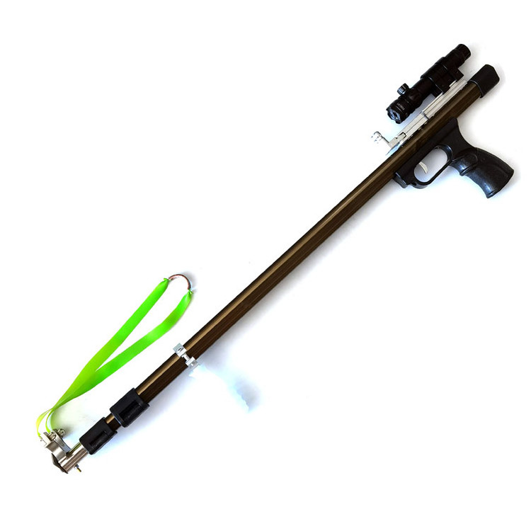 New retractable folding catapult long rod hunting slingshot