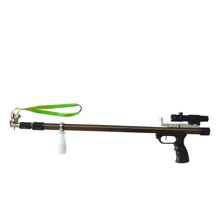 New retractable folding catapult long rod hunting slingshot