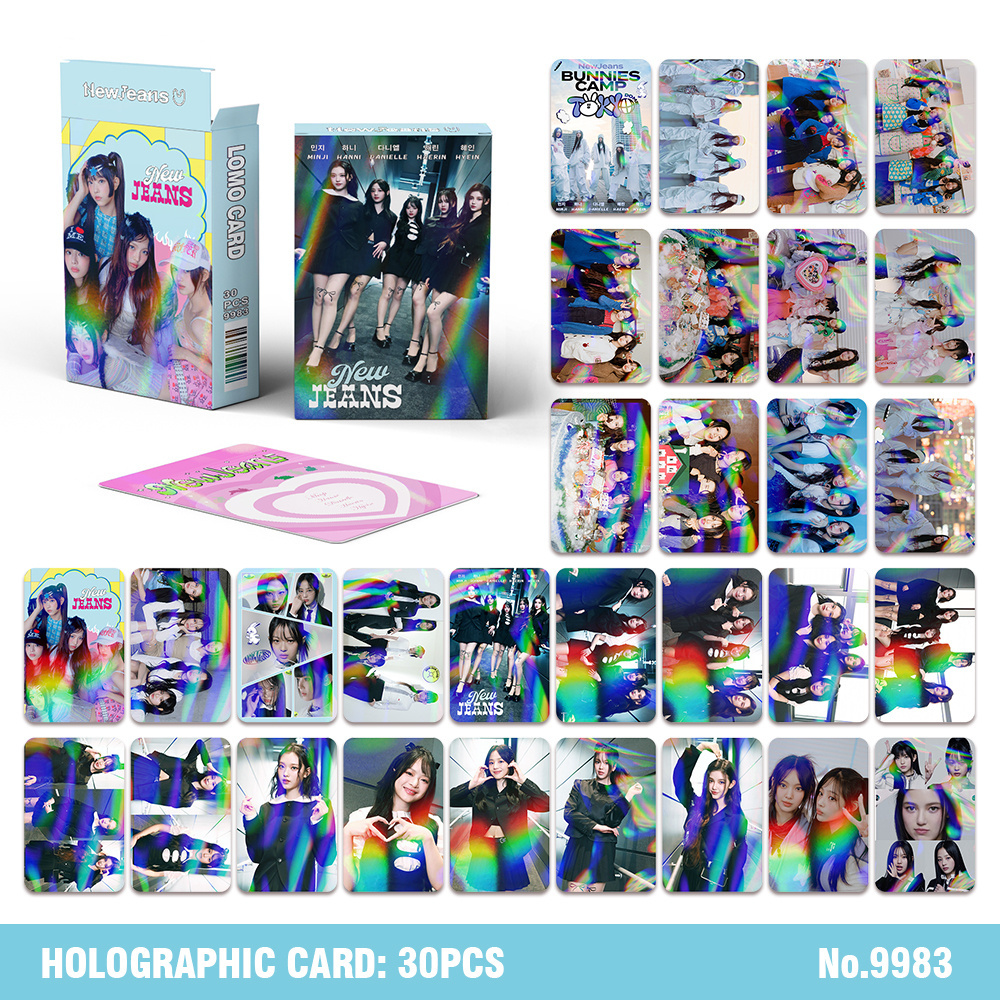 Factory High Quality KPOP Idol 30 Hologram Photo Card LOMO Card Series Souvenir Card