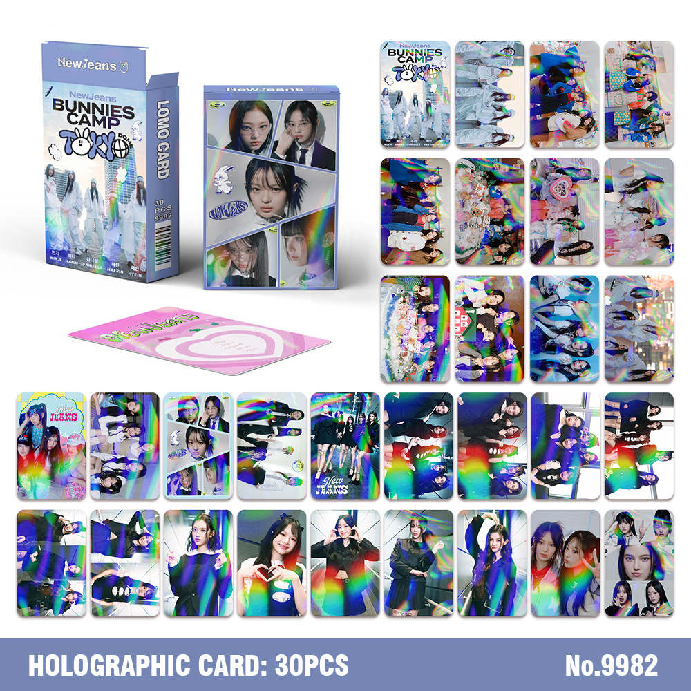 Factory High Quality KPOP Idol 30 Hologram Photo Card LOMO Card Series Souvenir Card