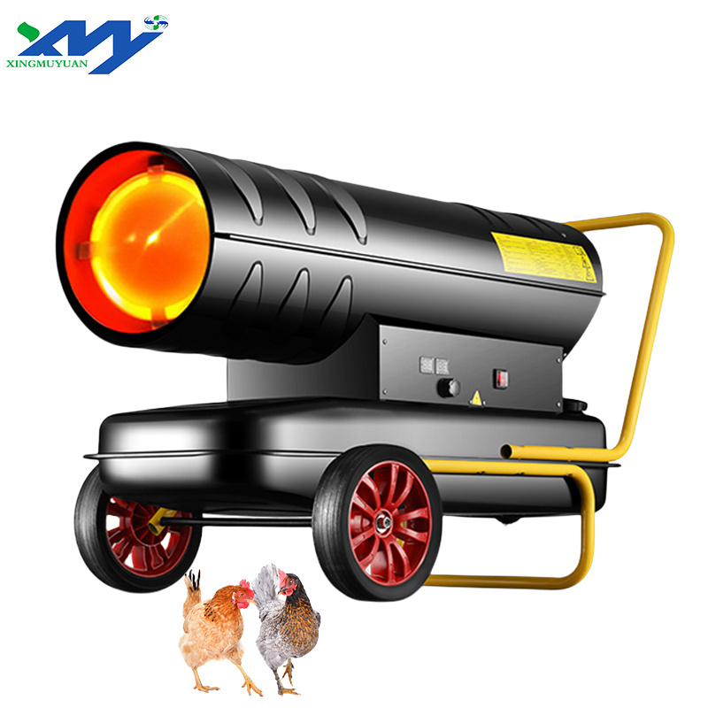 50kw Poultry Brooding Equipment Air Heater Chicken House Industrial Fuel Burning Diesel / Kerosene Oil Fan Heater