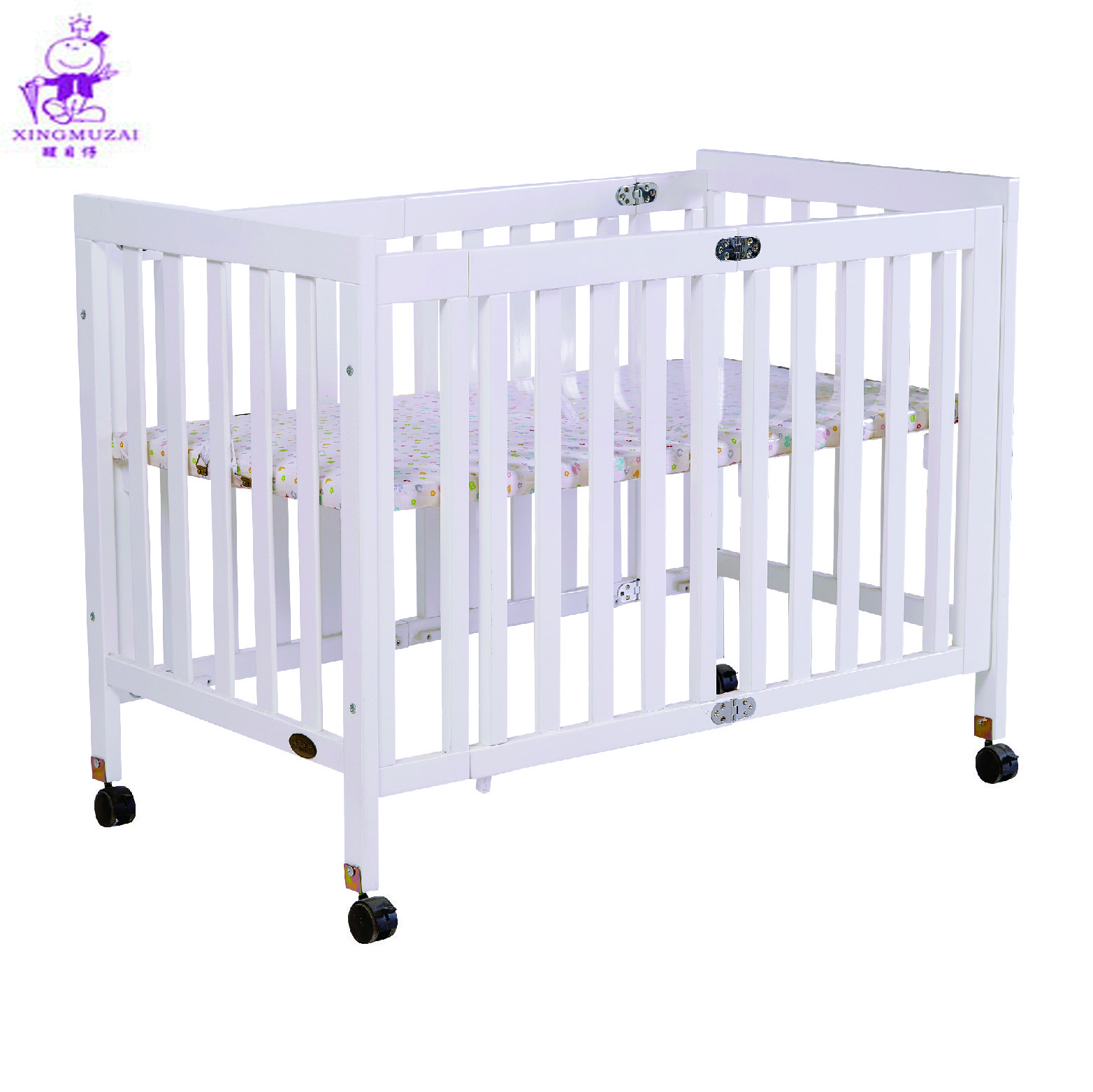 Luxury Royal Designer Swing Bed Foldable Baby Cot Bed With Srawers Baby Sleeping Basket