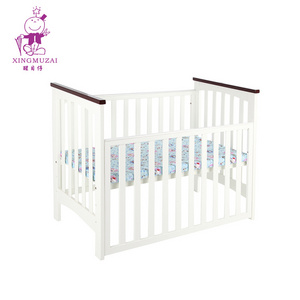 Factory Outlet Swing Wooden Designs Baby Bed Paint Kids Crib Detachable Environmentally Children Cot