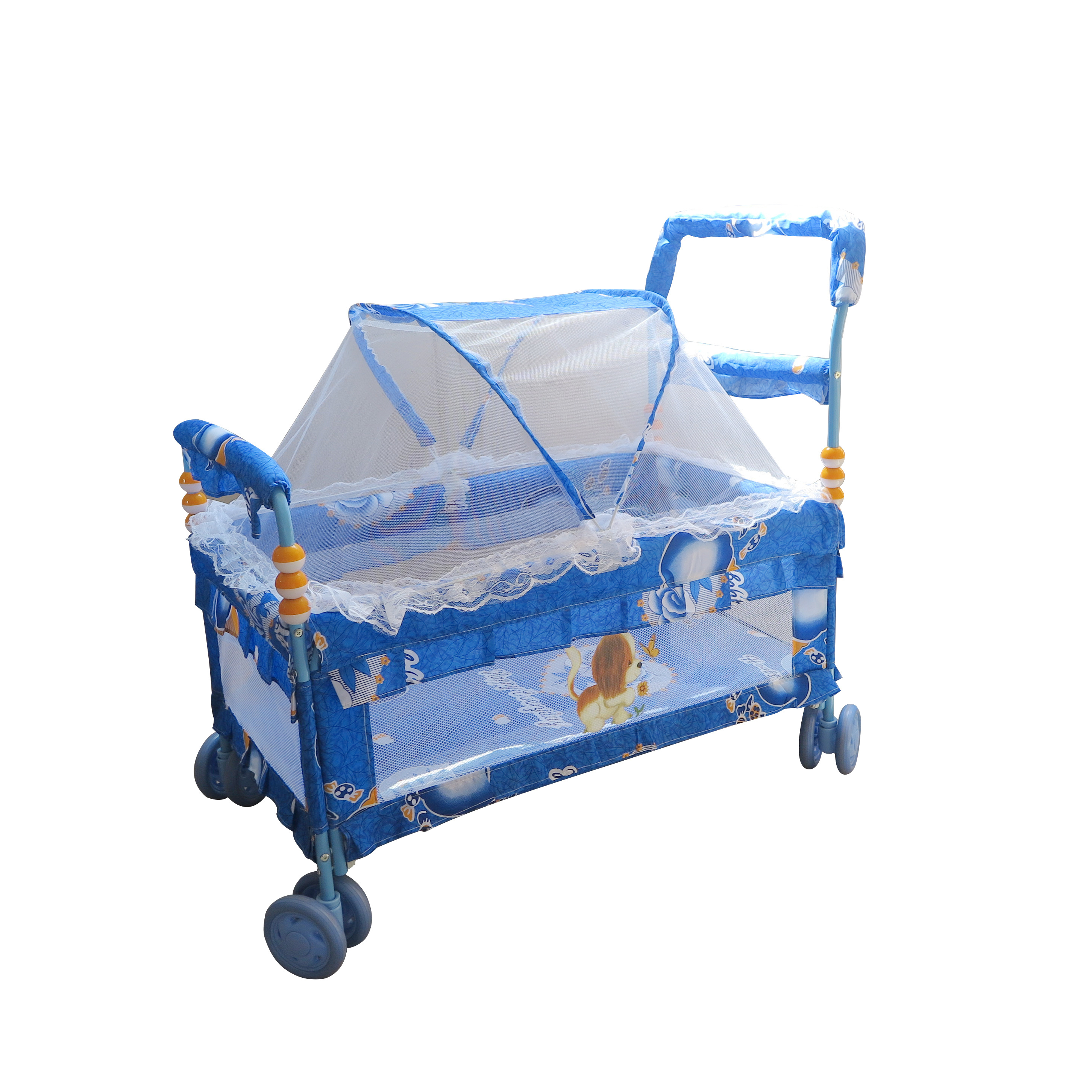 Portable Luxury Baby Cribs Swinging Baby Cot Rocking Baby Bed With Mosquito Net Infant Sleeper