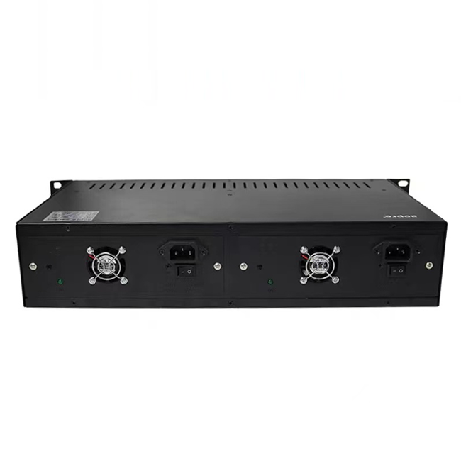 Shenzhen original factory 2U 14 slot fiber media converter managed rack mount chassis for standalone media converter