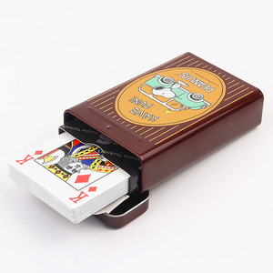 Custom Tin Box 0.32MM Thickness Spanish Durable 54 cards Custom Logo Waterproof 100% PVC Playing Cards