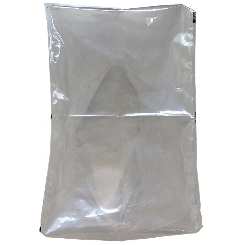 clear plastic big square bottom pallet cover bin liner