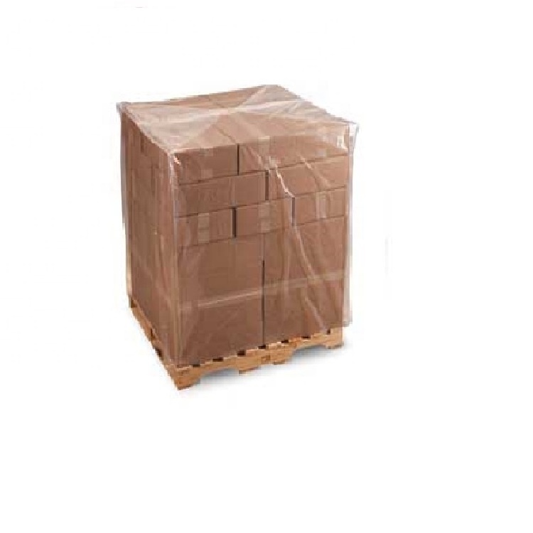 clear plastic big square bottom pallet cover bin liner