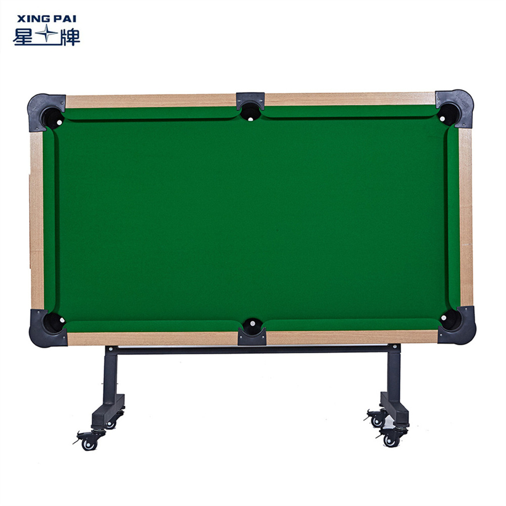 XING PAI STAR XWG01-6S 6Ft Mobile Folding Snooker Billiards Pool Table for Kids Training