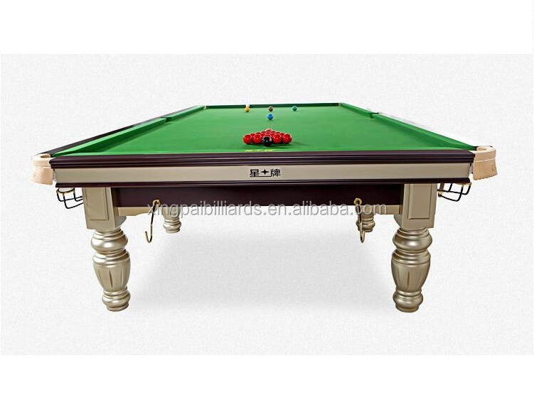 International  standard 12 Ft Full Size Solid Wood Snooker table with Leather Pockets