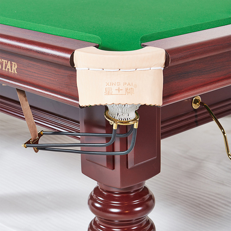 Xingpai XW107-10S 10ft Snooker Pool Slate Table Snooker & Billiard Tables with Strachan Gold Club Cloth Solid Wood Cushion