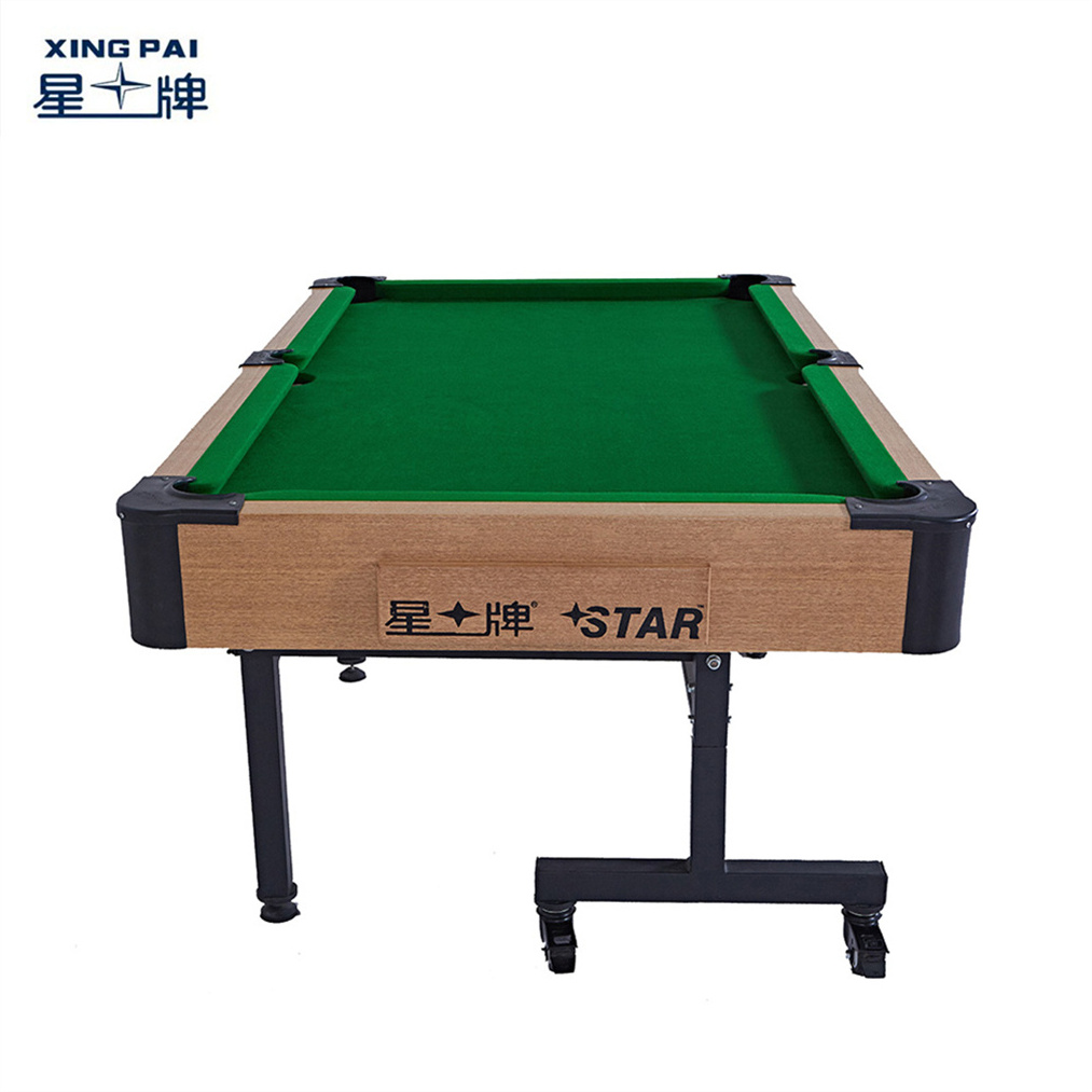 XING PAI STAR XWG01-6S 6Ft Mobile Folding Snooker Billiards Pool Table for Kids Training