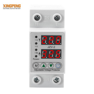 40A 63A 2P 3P 220V Automatic digital Adjustable Voltage Protector  Power Surge Protector over under voltage protector