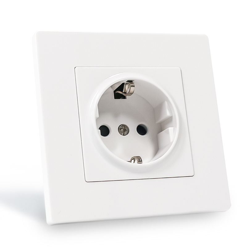 1 2 3 4 5 Gang Switch Socket EU Design Gold Black White Grey Color Panel Germany 16A Schuko Socket