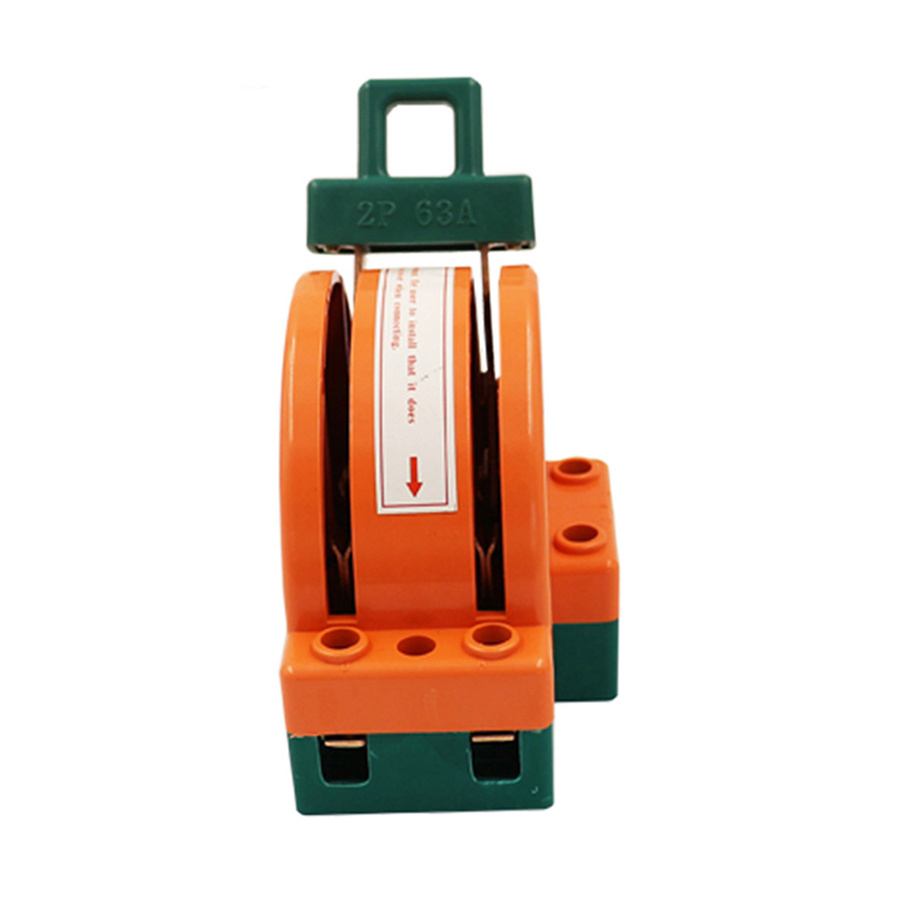 High Quality 2 POLE Double Throw 63Amp AC 230V IRON/COPPER Electrical Change over Knife Switch Disconnect Switch for Wholesale