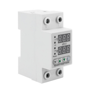 Double Pole 1-63A Automatic Reconnect Over Under Voltage ProtectorAdjustable Protector De Voltage