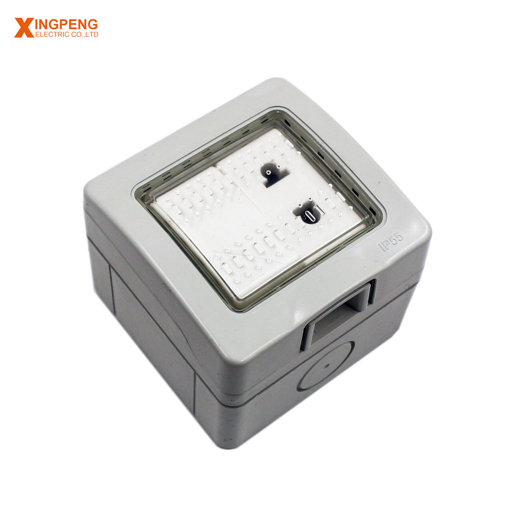 Waterproof Electrical Plastic Distribution Box IP66 Rustproof Outdoor Wall Switch Box