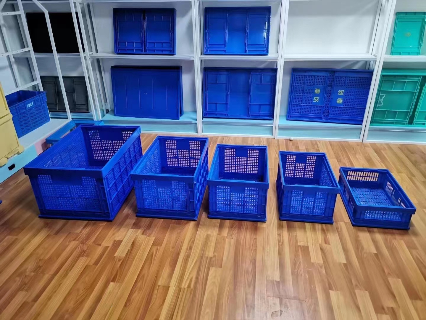 Foldable Basket Crates Vented Crate Basket for Sale Wholesale Transport Plastic Crates Plastic Vegetable Fruits Solid Box