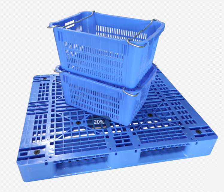 Forklift Pallet Warehouse Racking Transport Packaging Plastic Pallets With Steel Reinforcement warehouse pallet