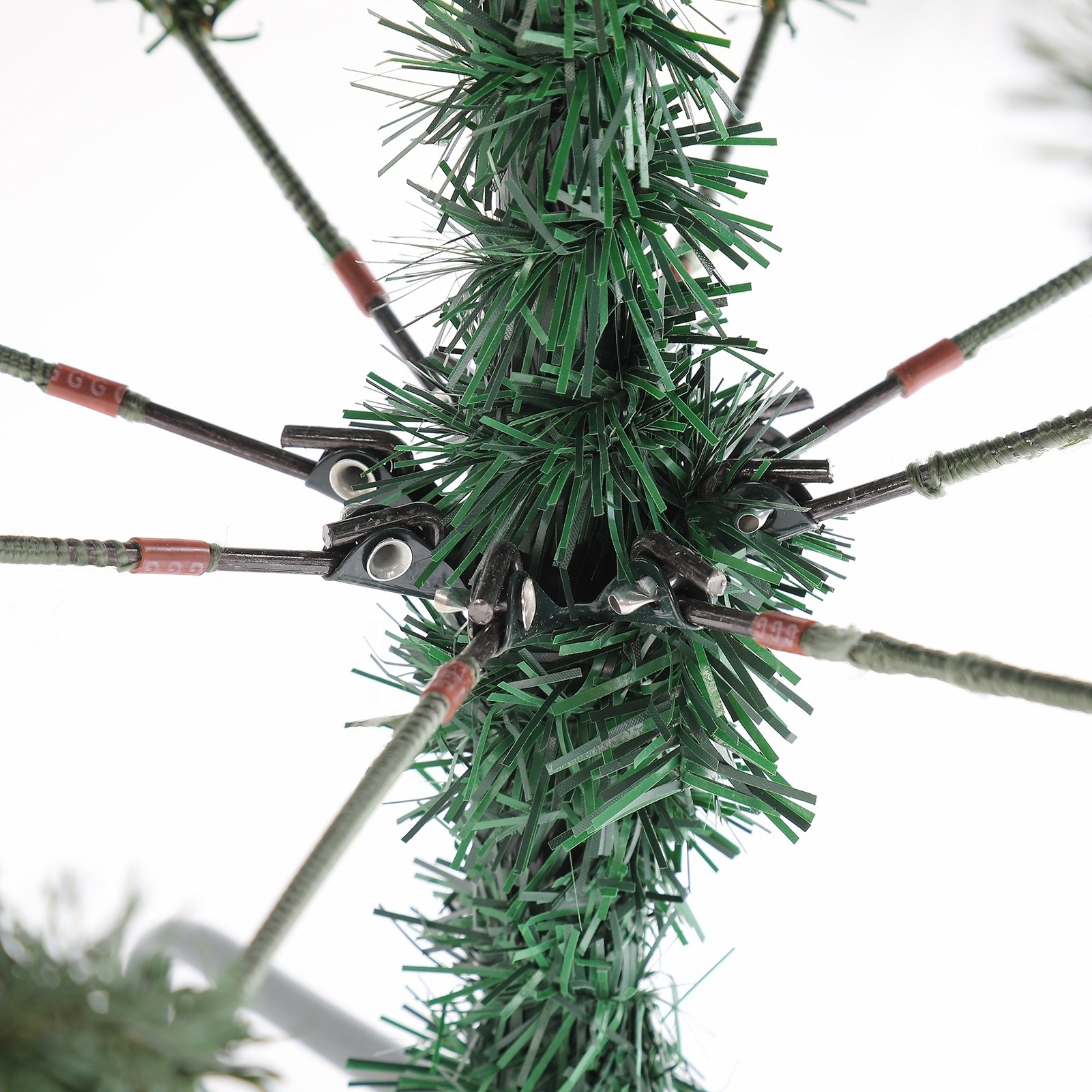 Factory custom PVC& PE flocked christmas trees white outdoor christmas