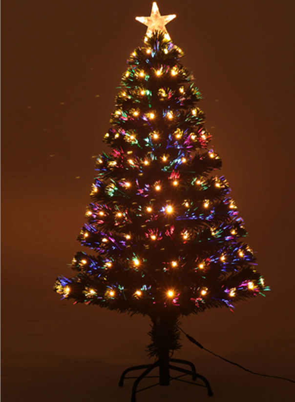 Factory direct sale high quality multicolor LED Fiber Optical Christmas Tree adornos de navidad pohon natal