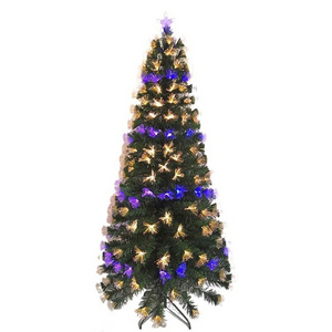 Factory direct sale high quality multicolor LED Fiber Optical Christmas Tree adornos de navidad pohon natal