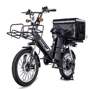 Latest arrival 12+30 ah/48v double batteries 350w motor  electric bicycle for delivery bike for sale for delivery purpose w