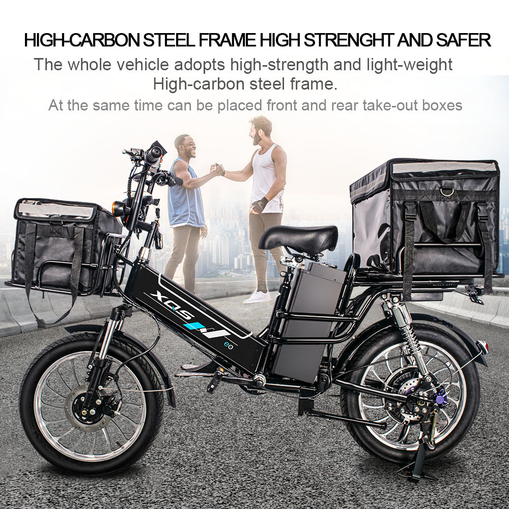 Latest arrival 12+30 ah/48v double batteries 350w motor  electric bicycle for delivery bike for sale for delivery purpose w