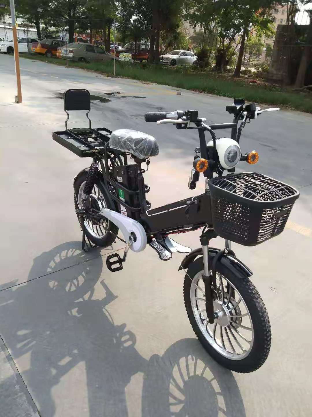 fat fires 12+50ah/48v double  batteries 350w/500W/48v motor disc brakes hydraulic suspension Electric Cargo Bike